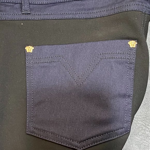 New Versace Ladies Jeans Pantalone Two Tone !!